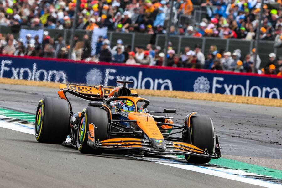 Oscar Piastri na okruhu Silverstone.