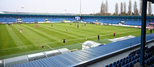 Jedným z prvých štadiónov, kde sa bude hrať predkolo Slovnaft Cupu 2025/26 je aj ten v Senici (na fotke)