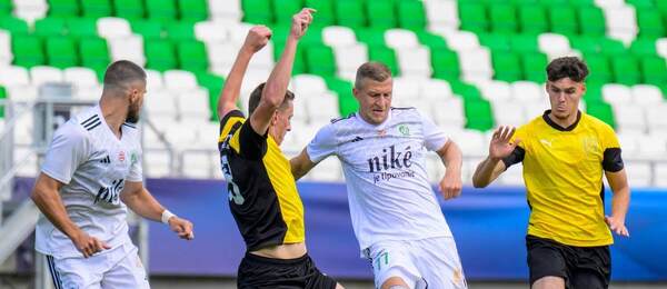 Zápas Prešov - Kazincbarcika (2:1).