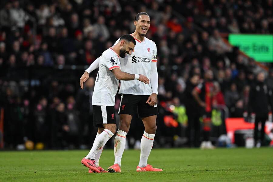 Mohamed Salah a Virgil van Dijk