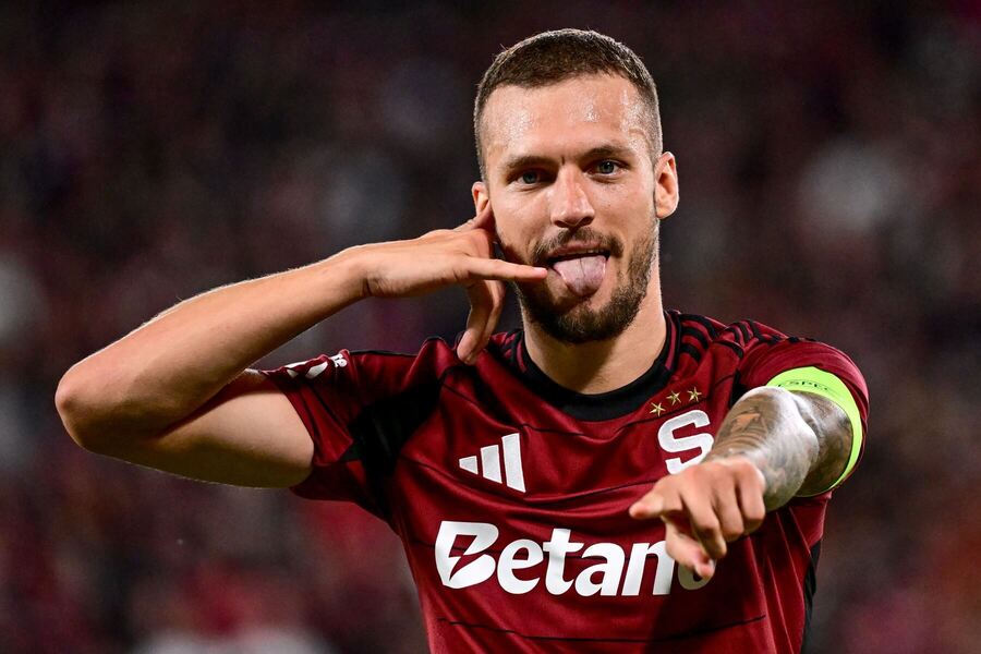 Slovenský reprezentant a kapitán AC Sparta Praha Lukáš Haraslín.