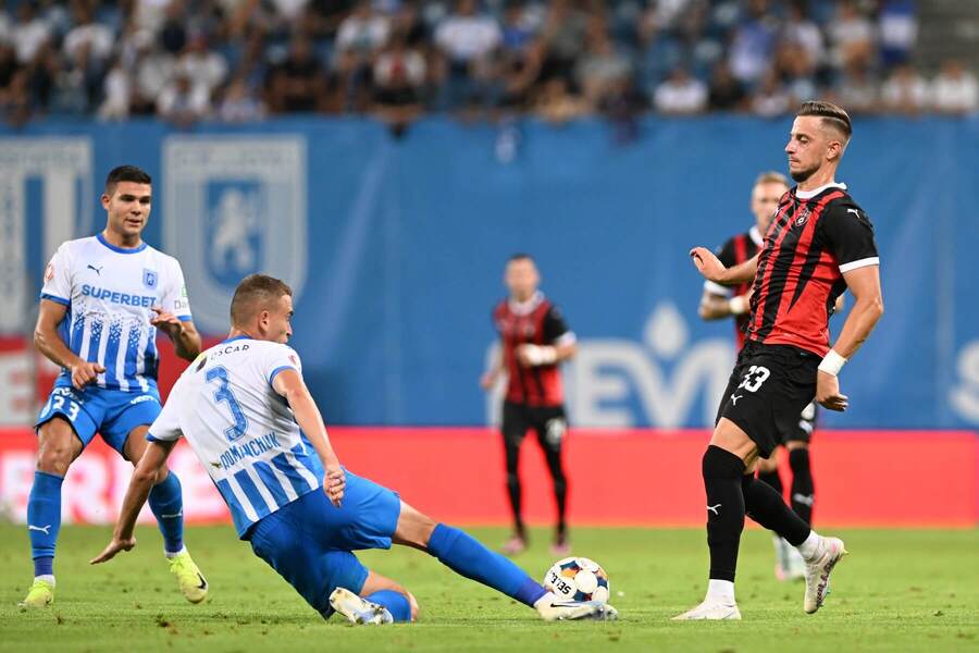 Samuel Teles, Oleksandr Romanchuk (Craiova) a Filip Twardzik (Trnava).