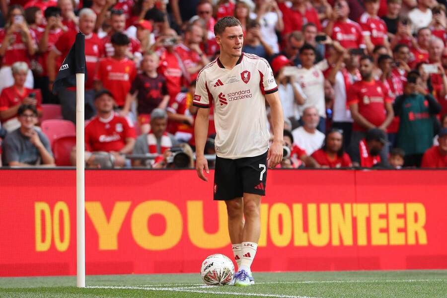 Florian Wirtz v drese Liverpoolu FC