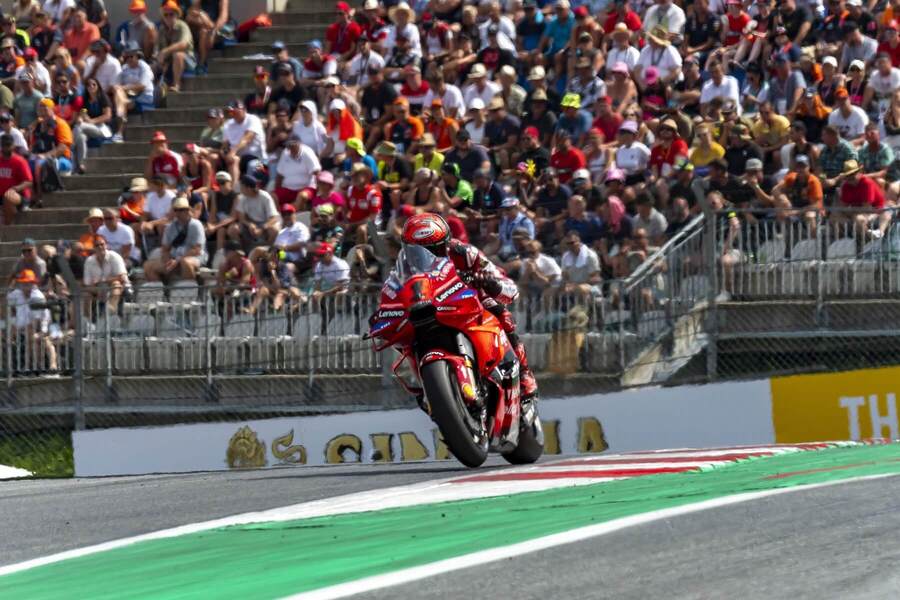 Francesco Bagnaia (Ducati) počas VC Rakúska 2024.