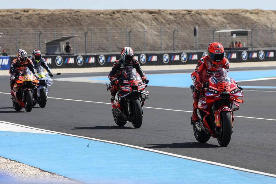 Pretekári MotoGP na okruhu Balaton Park.