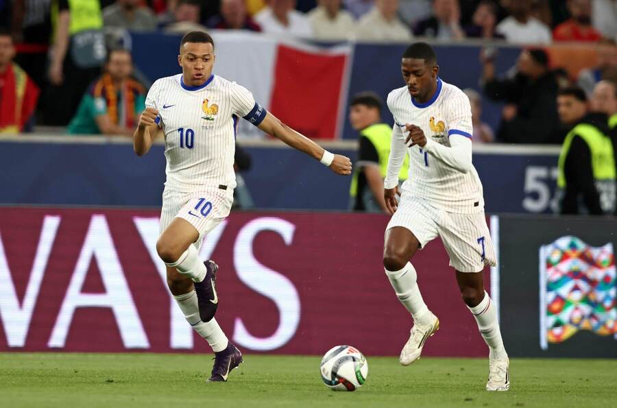 Dvojica Mbappé a Dembélé v drese francúzskej reprezentácie