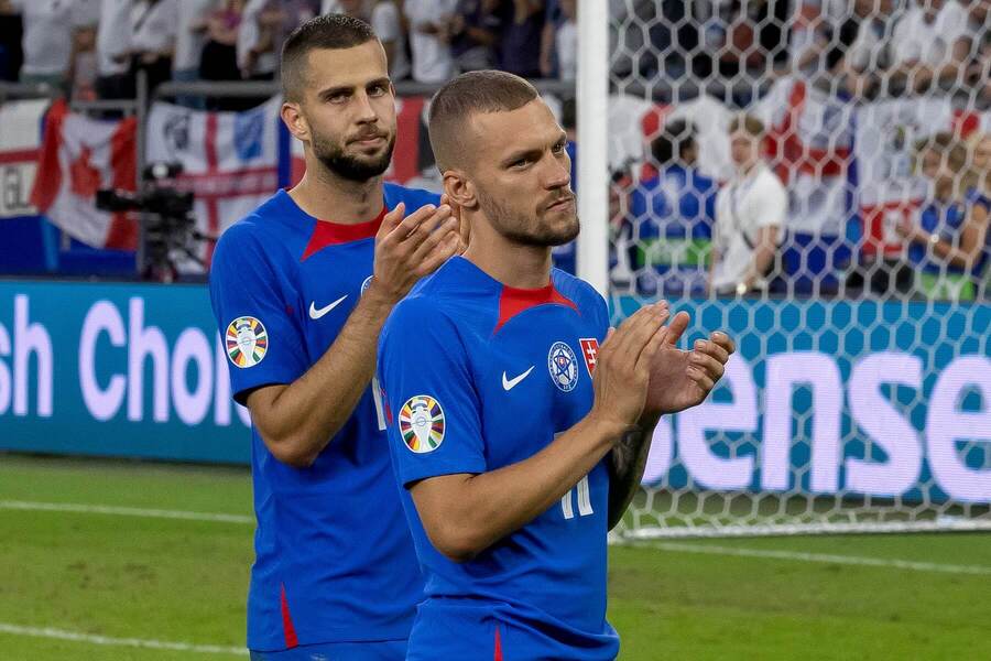 Dávid Hancko a Ivan Schranz.