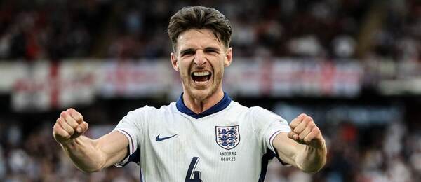 Declan Rice po góle proti Andorre