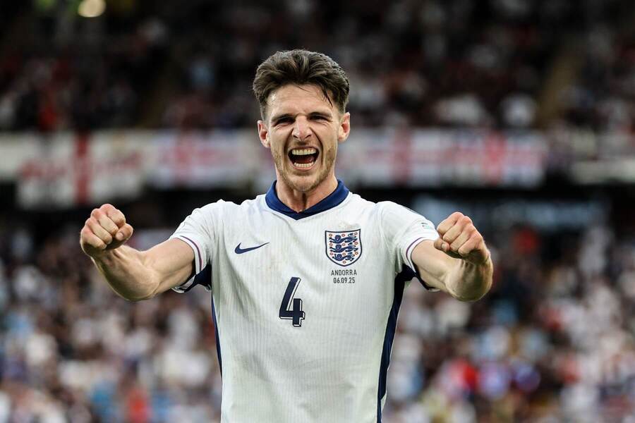 Declan Rice po góle proti Andorre