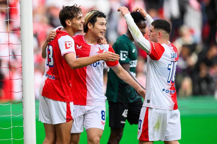 Hráči Slavie Praha.