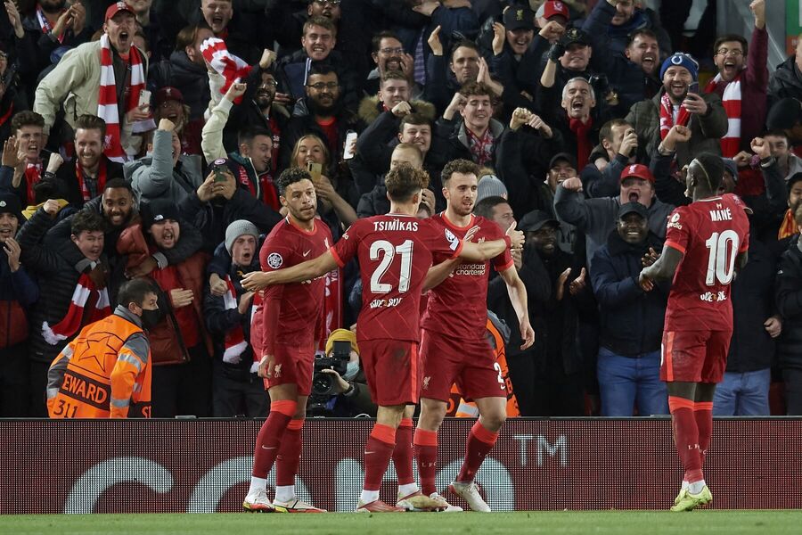 Futbalisti Liverpoolu.