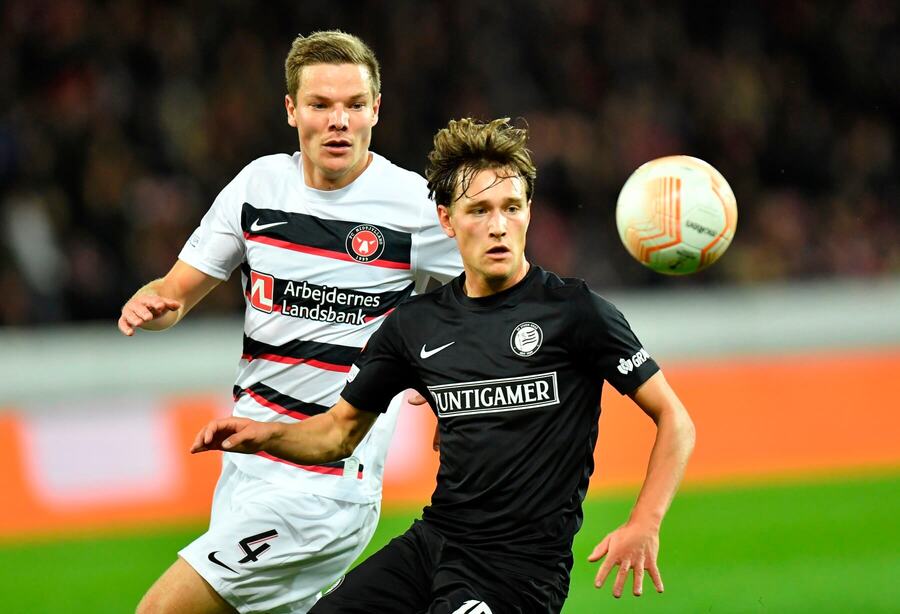 Archívna fotka Midtjylland vs. Sturm Graz.