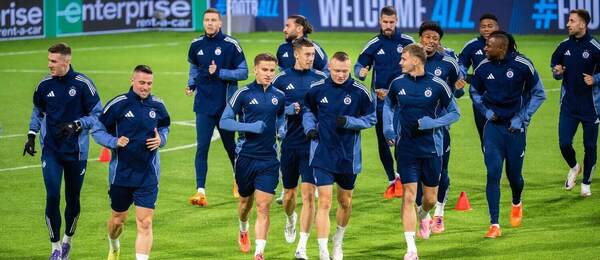 Slovan na tréningu pred zápasom s KuPS Kuopio