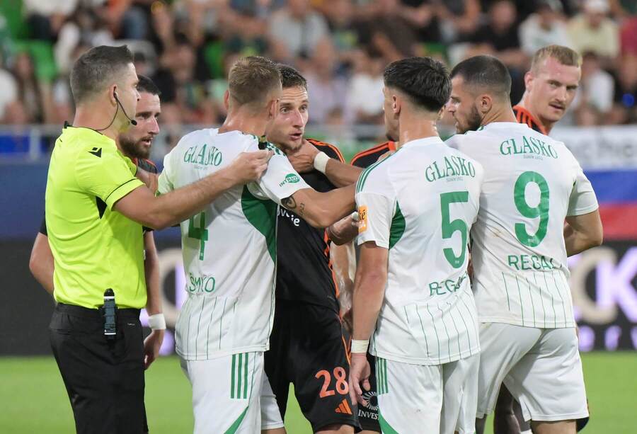 Futbalisti Tatrana Prešov.