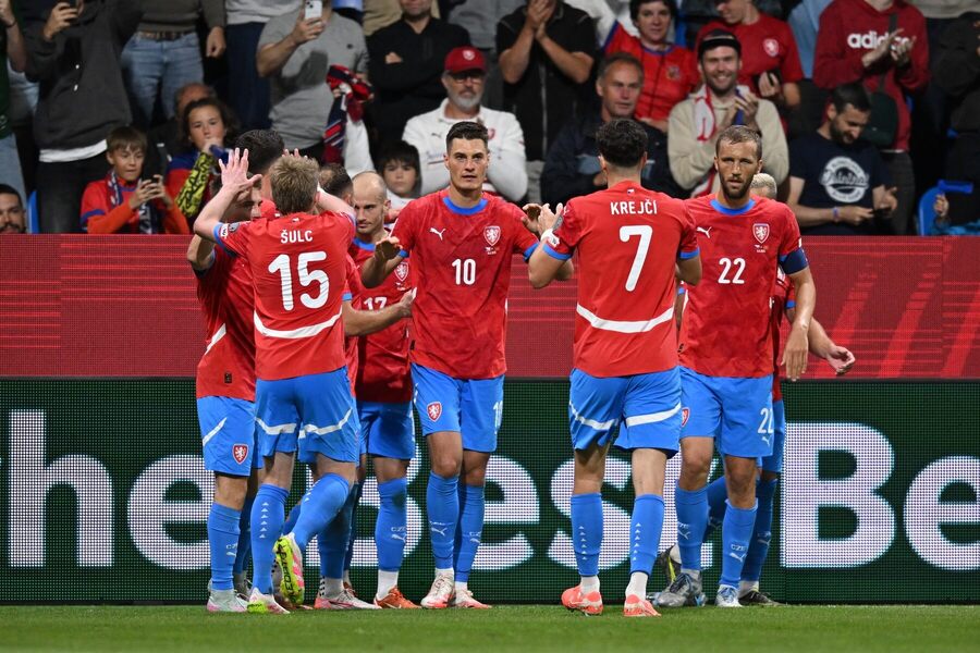 Futbalisti Českej republiky.