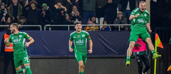 Radosť futbalistov Prešova po strelení gólu