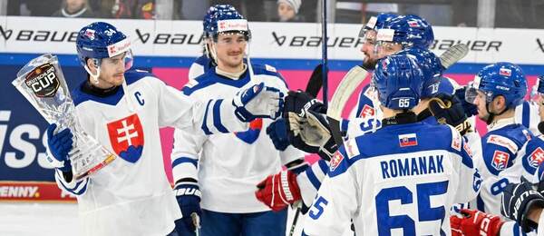 Slovensko po víťazstve na Nemeckom pohári 2024.