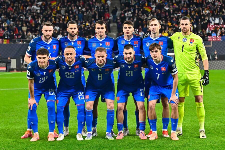 Reprezentácia Slovenska pred zápasom v Nemecku v kvalifikácii o postup na MS 2026