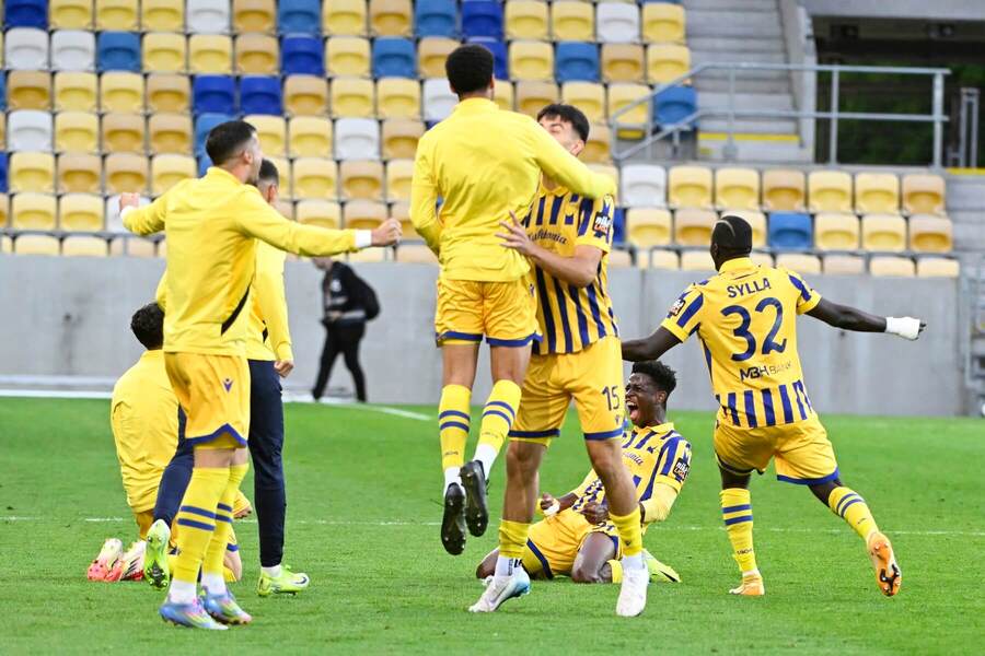 Futbalisti Dunajskej Stredy.