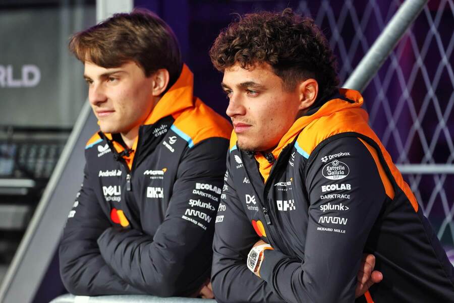 Oscar Piastri a Lando Norris