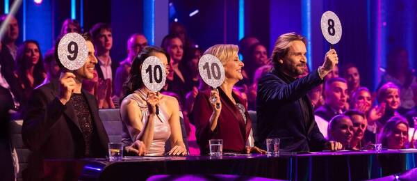 Porota Let´s Dance (z ľava): Adam Bardy, Gabriela Marcinková, Tatiana Drexler, Ján Ďurovčík