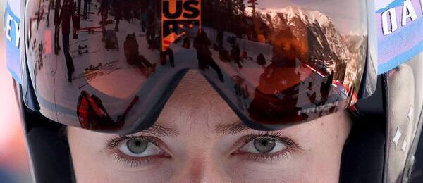 Mikaela Shiffrin – sústredenie pred štartom pretekov