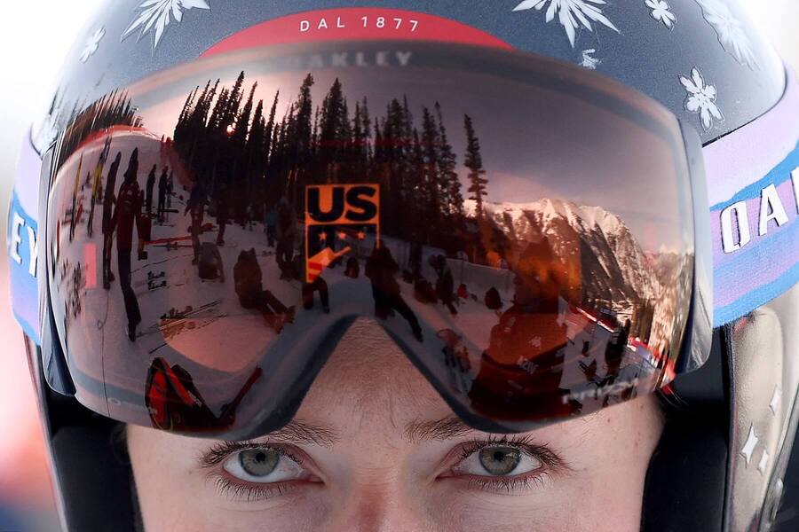 Mikaela Shiffrin – sústredenie pred štartom pretekov