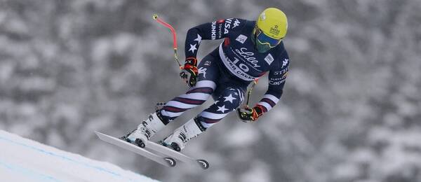 Ryan Cochran-Siegle počas tréningu na zjazdovke v Beaver Creeku