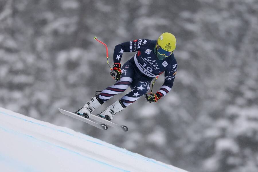 Ryan Cochran-Siegle počas tréningu na zjazdovke v Beaver Creeku