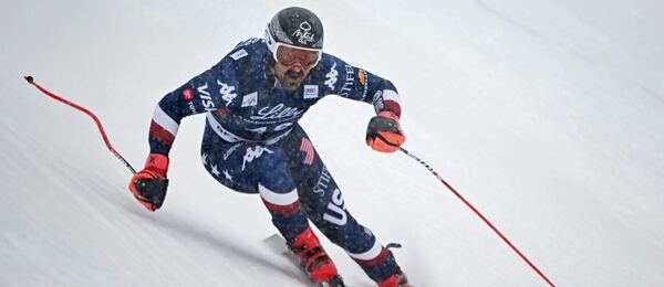 Americký lyžiar Maple Wiley na tréningu v Beaver Creeku