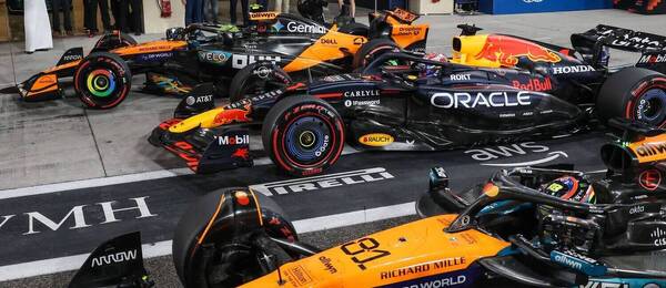 Monoposty Piastriho, Verstappena a Norrisa po skončení kvalifikácie.