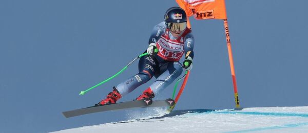 Sofia Goggia počas zjazdu v St. Moritz v roku 2023