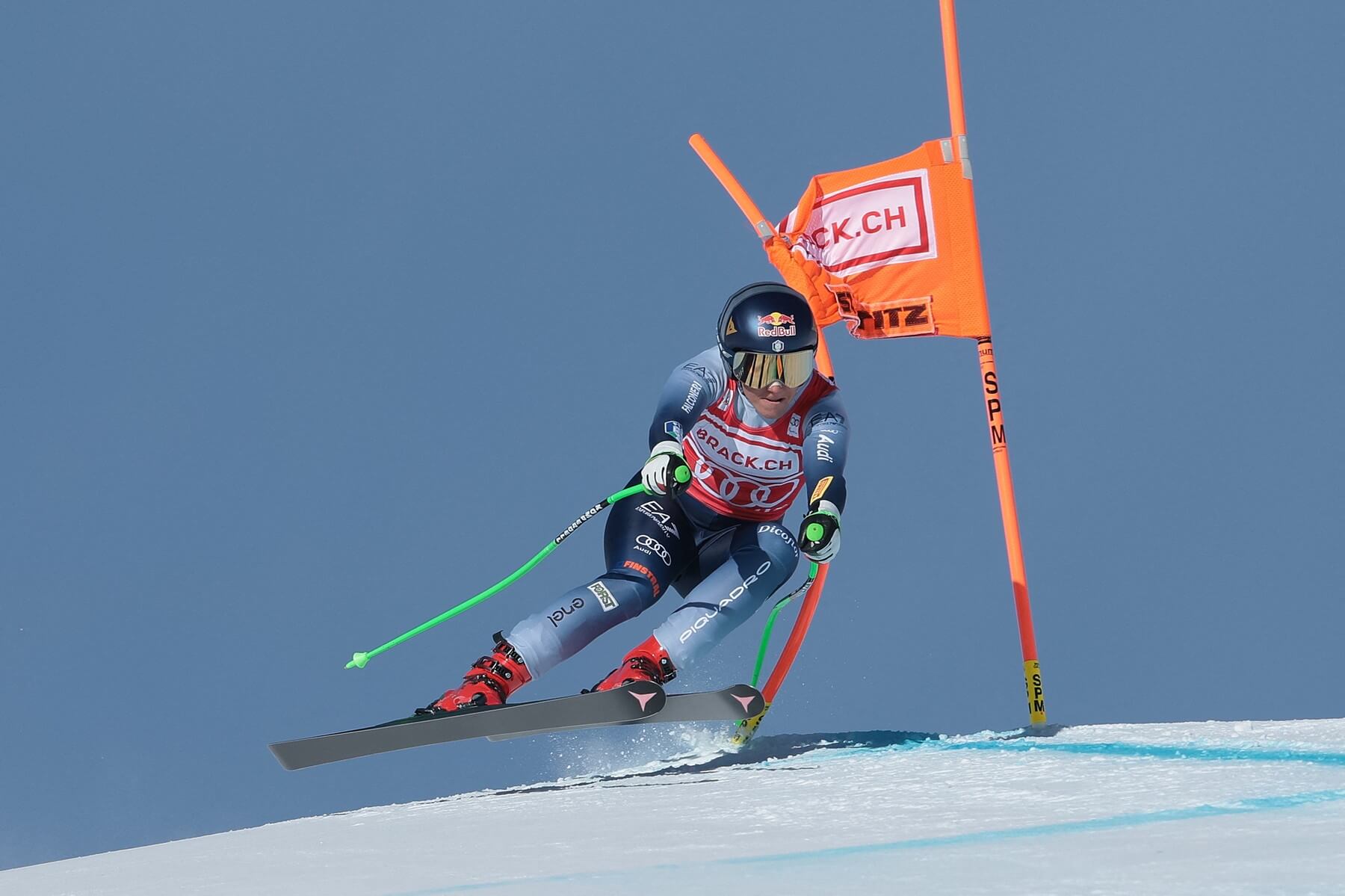 Sofia Goggia počas zjazdu v St. Moritz v roku 2023