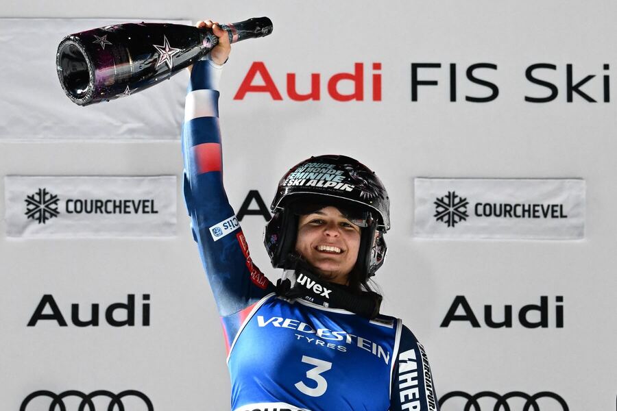 Zrinka Ljutic po&nbsp;víťazstve v&nbsp;Courcheveli v&nbsp;sezóne 2024/2025