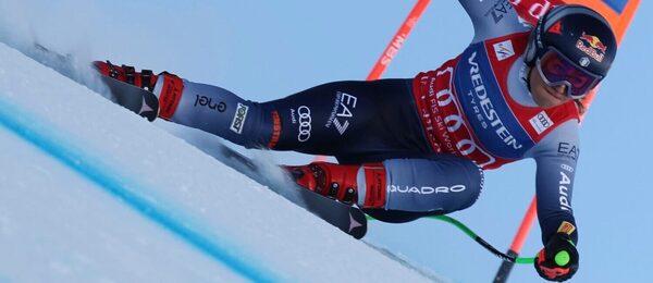 Sofia Goggia počas Super-G vo Val-d’Isère v decembri 2023