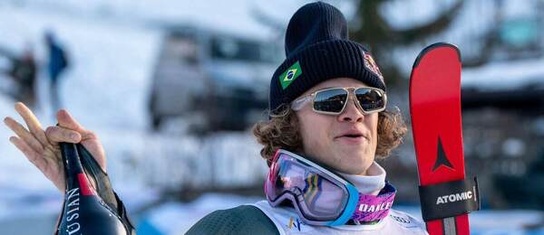 Lucas Pinheiro Braathen, druhý muž obrovského slalomu v Alta Badii 2025