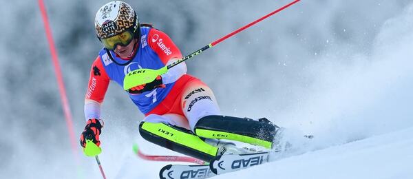 Švajčiarka Wendy Holdener počas slalomu v Špindlerovom Mlýne 29. januára 2023