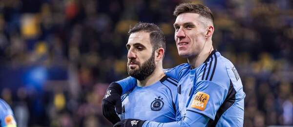 Tigran Barseghyan a Danylo Ignatenko (ŠK Slovan Bratislava)