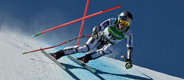 Ester Ledecká počas tréningu v Soldeu 2026