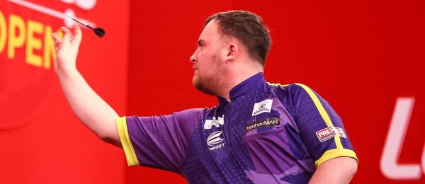 Luke Littler na UK Open.