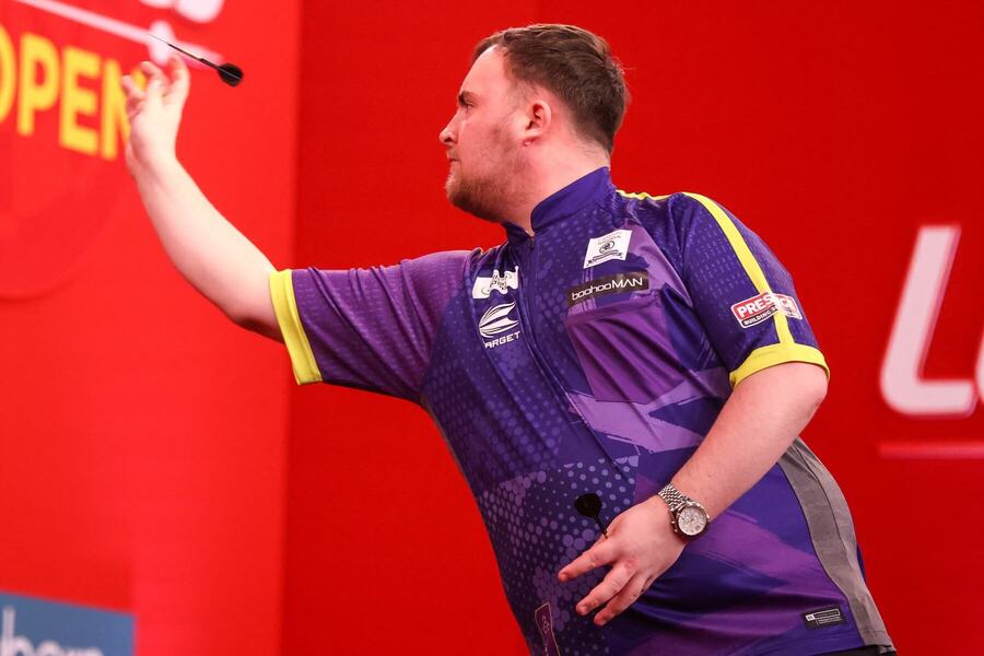 Luke Littler na&nbsp;UK Open.