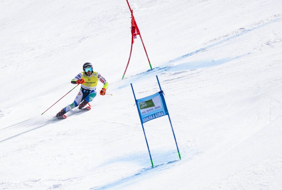 Zan Kranjec v&nbsp;obrovskom slalome v&nbsp;Kranjskej Gore