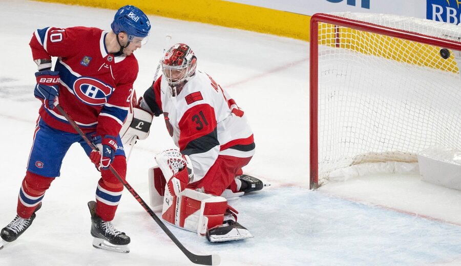 Útočník Juraj Slafkovský prekonal Andersena.