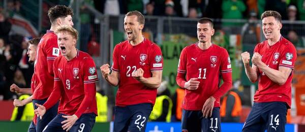 Radosť hráčov českej reprezentácie