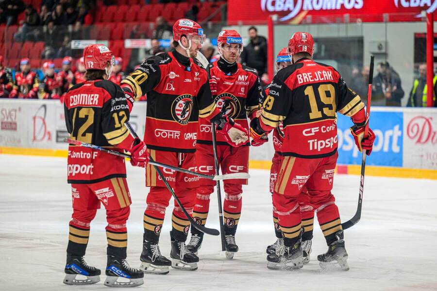 radosť hokejistov HC Prešov