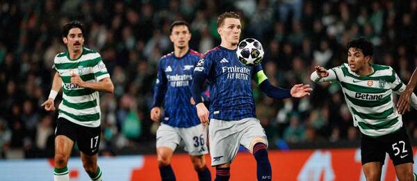 Momentka zo zápasu Sporting – Arsenal.