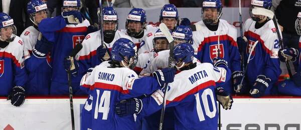 Hokejisti SR 18 po góle.