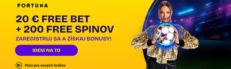 Vytvor si konto vo&nbsp;Fortune a&nbsp;získaj bonusy.