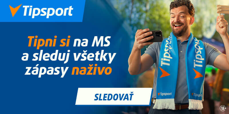Sleduj MS vo futbale 2026 na TV Tipsport Sleduj MS vo futbale 2026 na TV Tipsport