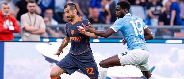 Zľava záložník Interu Henrikh Mkhitaryan a útočník Lazia Boulaye Dia počas zápasu SS Lazio vs. FC Internazionale v 36. kole talianskej Serie A 2025/2026